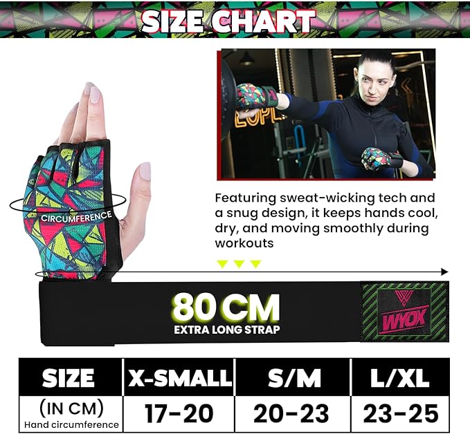 WYOX Gel Boxing Hand Wraps Inner Gloves for Men & Women, 80cm Quick Wrist Straps, Padded Knuckle Protection for Muay Thai Kickboxing, Hand Wraps for Boxing & Martial Arts