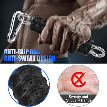 TOBWOLF Gym Cable Extension, Fitness Extension Rope Attachment Compatible with Home Gym Accessories Thick 0.2", Replacement Gym Cable Machine Extension for LAT/Tricep Pull Down, Leg Extensions Machine