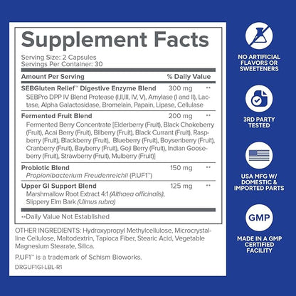 Gundry MD GI Advantage Gut Supplement with Probiotics, Digestive Enzymes, and Superfruit Extracts for Strong Metabolism, Energy, Digestion, and Muscle Support - (30 Servings)