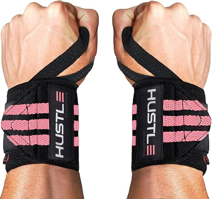 Wrist Wraps for Weightlifting (USPA Approved) - 18" or 12" Premium Quality Weight Lifting Wrist Straps - Best Gym Wrist Wraps with Thumb Loop for Powerlifting & Weight Training for Men & Women