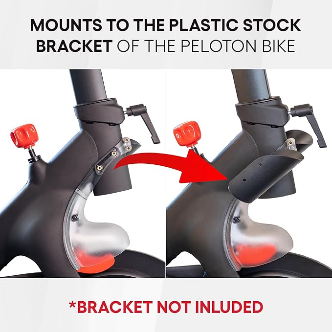 Extra Large Bottle Holders for Peloton Bike for Original Peloton or Peloton Bike+ - All Metal Design - Fits YETI + Nalgene + Hydro Flask (Original Peloton Bike)