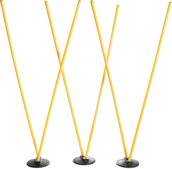 Crown Sporting Goods 6 Agility Poles with 3