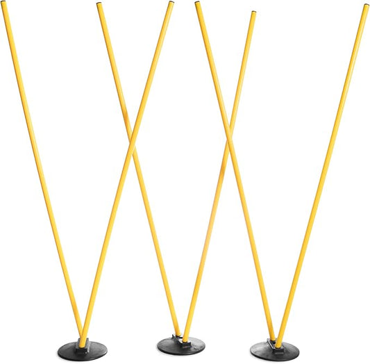 Crown Sporting Goods 6 Agility Poles with 3
