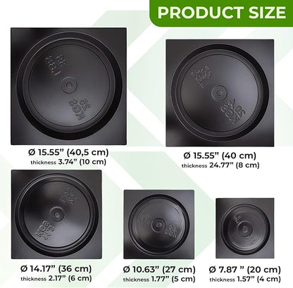 DIY Concrete Weight Mold Set - 5 pcs ABS Plastic 2mm Thick - Dumbbell & Barbell Weight Plates