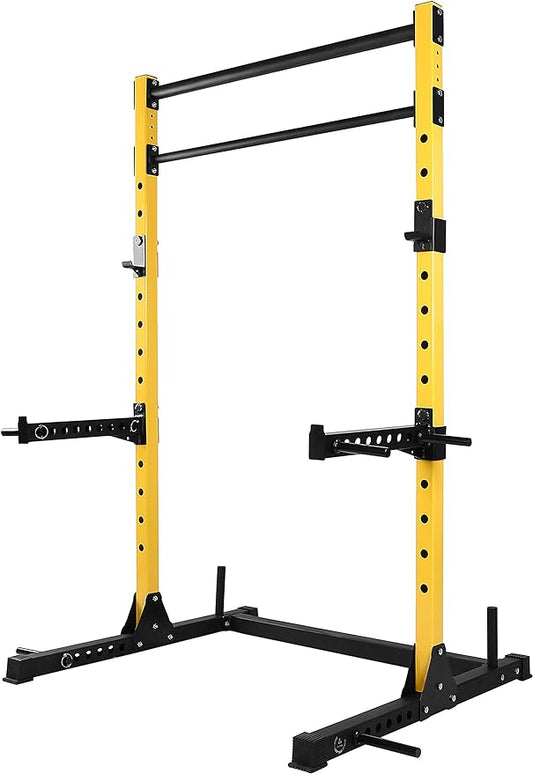 HulkFit Multi-Functional Adjustable Pro Series Squat Stand Squat 2 Pull