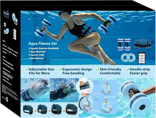 Sportneer Water Aerobics Pool Exercise Equipment New 6-Piece
