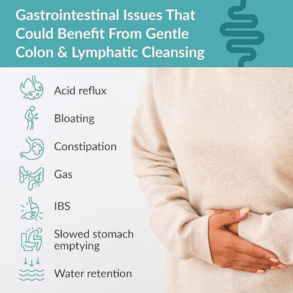Organixx Lymphatic & Colon Cleanse Supplement with 250 Million CFU Probiotics for Gut Health for Women & Men, Digestive Support, Lymphatic System, Gluten Free, Non GMO, 60 Vegetarian Capsules