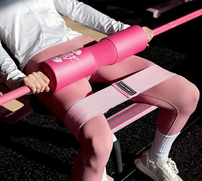 Barbell Pad Set for Squat 2 Upgraded Straps,3 Booty 2 Weightlifting