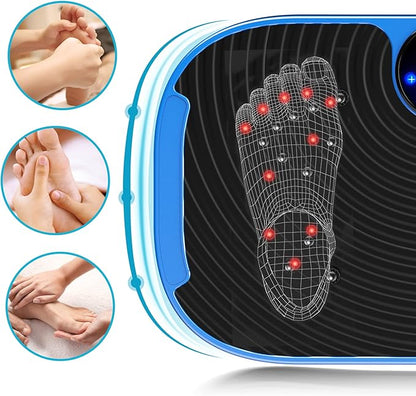 AXV Vibration Plate Exercise Machine Whole Body Workout Vibrate Fitness Platform Lymphatic Drainage Machine for Weight Loss Shaping Toning Wellness Home Gyms Workout