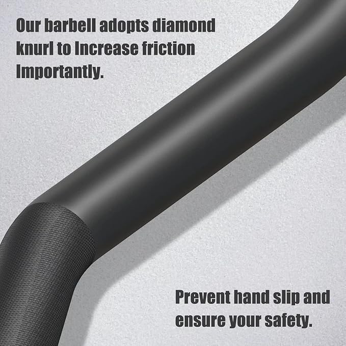 Elevens Olympic Barbell Training Curl Weight Bar 300LBS/330LBS/700LBS /1000LBS/1500LBS Capacity,Chrome