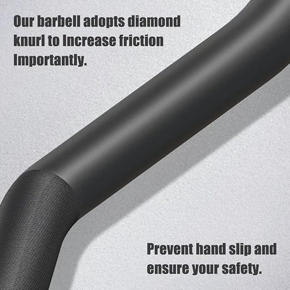 Elevens Olympic Barbell Training Curl Weight Bar 300LBS/330LBS/700LBS /1000LBS/1500LBS Capacity,Chrome