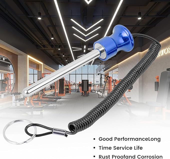 Weight Stack Pin,Universal Magnetic Weight Pin with Pull Rope Strength Training Equipment for Commercial Gym or Home Gym | Pin Insert | Heavy Duty | Health Club Grade Steel Gym Accessories