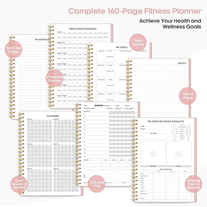 Fitness Workout Journal for Women & Men A5(5.5" x 8.2") Workout