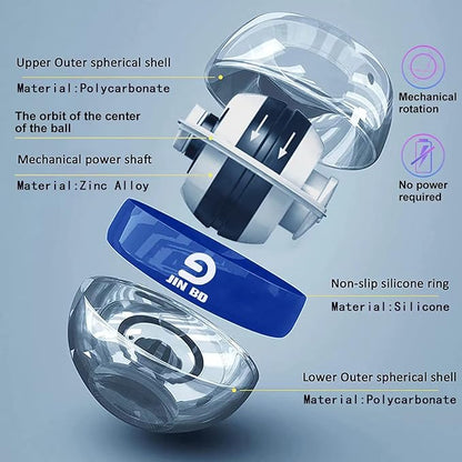 Wrist Trainer Ball Auto-Start Wrist Strengthener Gyroscopic Forearm