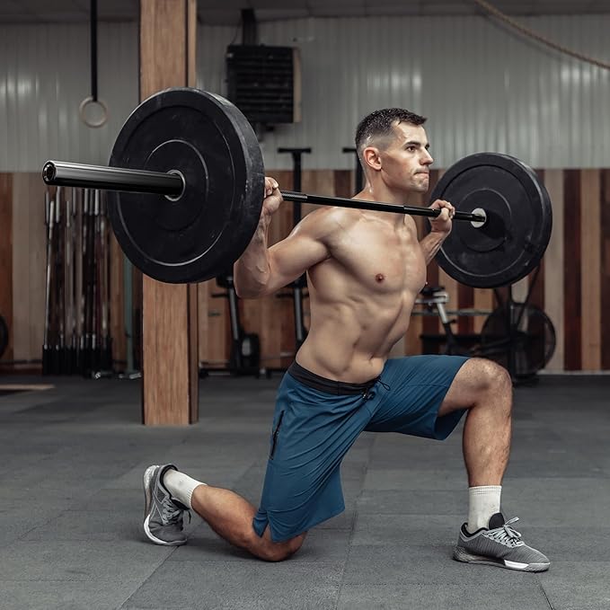 Olympic Barbell Weight Bar for Weightlifting 7ft/6ft/5ft for 500lbs/400lbs/330lbs Weight
