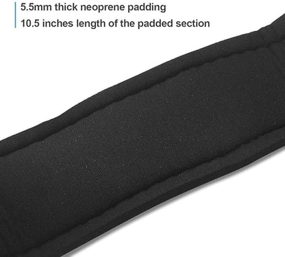 Ankle Straps Neoprene Padded Fitness Wrist Cuffs with D Ring High Strength Exercises Gym Pulley Strap for Cable Machines (Black 2 Pack)