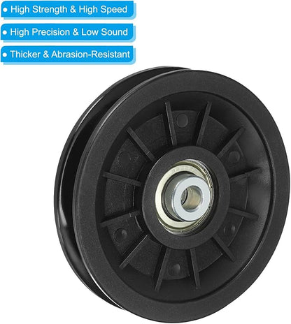 PATIKIL Universal Bearing Pulley, Wheel Nylon Bearing Pulley Wheel Lifting Replace