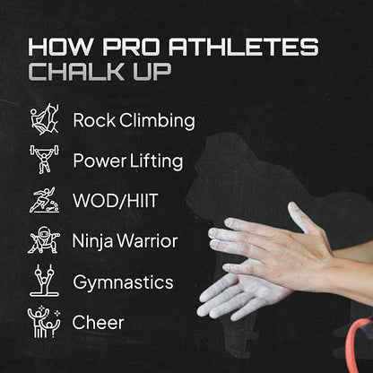 Beasty Chalk Gym Chalk Block - High Grip Chalk for Gymnastics, Rock Climbing, Sports, Lifting, Pull-Ups, Deadlifts, Kettlebells, Pole