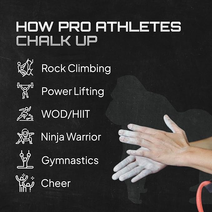 Beasty Chalk - Chalk Ball, 80 gram - Premium Gym Chalk in Refillable Sock - Non Toxic - Great for Climbing, Gymnastics, Weightlifting, Crossfit, Pool, Training