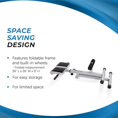 Stamina Hyperextension Bench 2014 - Adjustable and Foldable 250 lbs