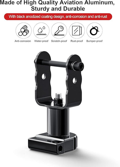 COOLWUFAN Peloton Screen Swivel Mount, 360° Upgraded Screen Rotate Monitor Adjuster for Peloton Bikes (Not Compatible with Peloton Bike+)