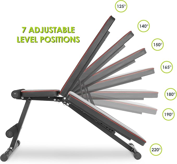ProsourceFit Foldable & Adjustable Multi-Purpose Weight Bench Home