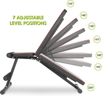 ProsourceFit Foldable & Adjustable Multi-Purpose Weight Bench Home