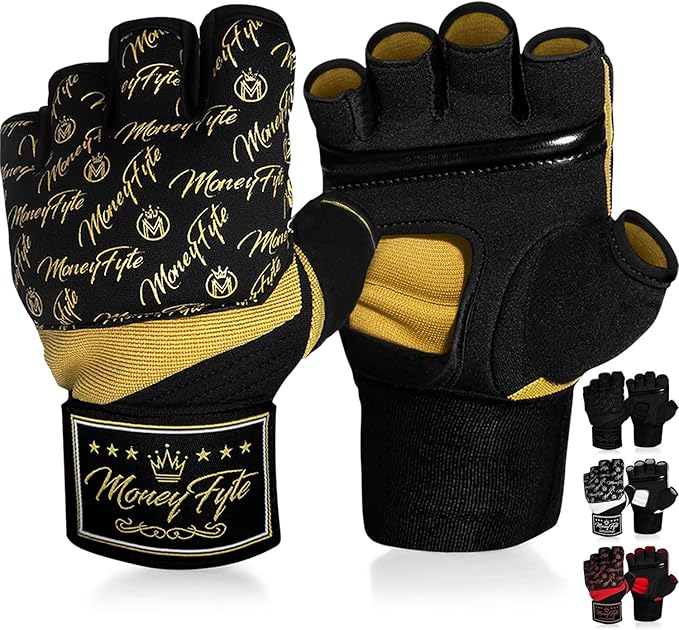 Quick Gel Boxing Wraps Under Boxing Gloves - Kickboxing MMA Muay Thai - Fist, Knuckle, Wrist Wrap Protection Inner Glove Hand Wraps - Men Women Kids