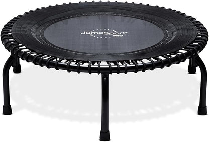 JumpSport 350 PRO Indoor Heavy Duty Fitness Trampoline, 39-inch | 36 Premium EnduroLast 4 Elastic Cords | Customized Bounce with 7 Settings | 300 lb Wt. Rating | 60-Day Free Trial to 350+ Videos