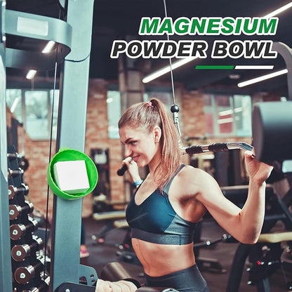 Gym Chalk Bowl Container Magnetic Chalk Holder Weightlifting Workout Gym Multi Position Chalk Bowl Accessory