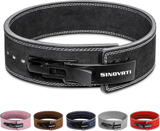 Weight-lifting belt for men with lever buckle 8.5cm / 10cm Height