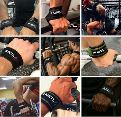 Lifting Straps for Weightlifting & Deadlifts – 21" Wrist Straps with Thick Neoprene Padding – Pro Heavy Duty Gym Wrist Wraps for Powerlifting, Bodybuilding & Strength Training for Men & Women