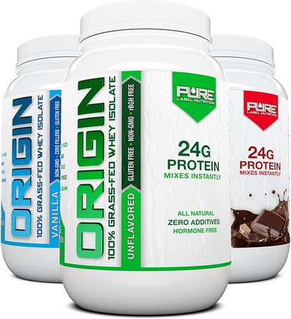 100% Grass Fed Unflavored Whey Protein Isolate-Keto-Low Carbs-2lbs