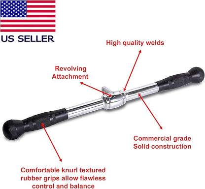 FITNESS MANIAC Strength Training Gym Accessories Home Gym Cable Attachments Exercise Machine Equipment Pull Press Down Accessory