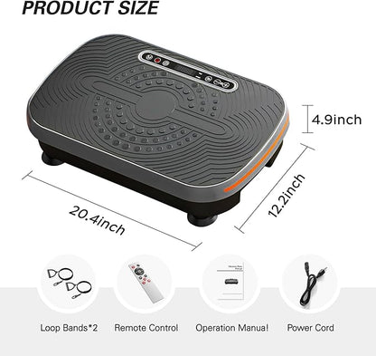 soges Vibration Plate Exercise Machine, Vibrating Exercise Equipment for Whole Body, Vibrate Plate for Home Fitness Workout, Weight Loss, Training