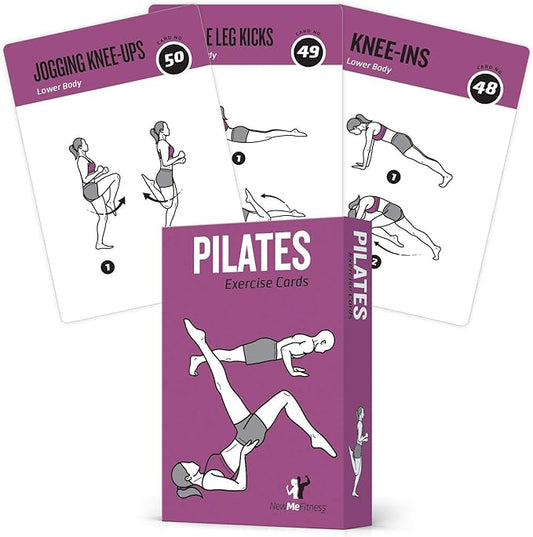 62 Pilates Exercise Cards 50 Exercises, 12 Stretches 6 Training