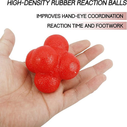 Yaegoo 6 PCS Reaction Balls Rubber Reaction Bounce