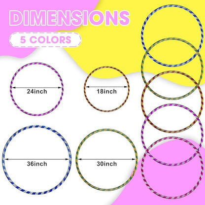 Kathfly Exercise Hoop for Kids Adults Plastic Glitter