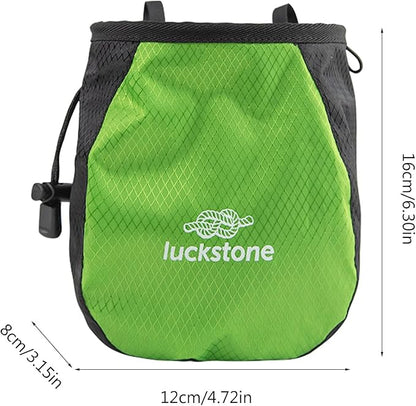 Rock Climbing Chalk Bag Adjustable Drawstring Chalk Bag Bouldering Chalk Bag Bucket for Rock Climbing Weight Lifting Portable Bouldering Chalk Bag Bucket