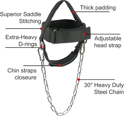 Neck Harness with Adjustable Neck Strap and 30"