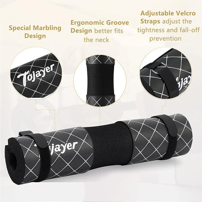 Squat Pad Barbell Pad - Neck & Shoulder Protective Foam Workout Weight Lifting Bar Cushion for Lunges & Hip Thrusts, Fit Standard and Olympic Bars Perfectly, Multi-color Choices