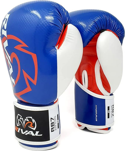 RIVAL Boxing RB7 Fitness Plus Bag Gloves, Ergo Strap System and High-Density Layered Padding for Heavy Bag and Mitt Work