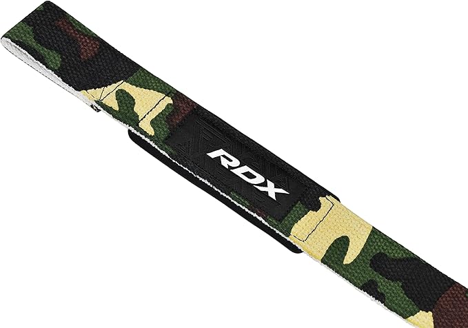 RDX Weight Lifting Straps Deadlifting Powerlifting, 5MM Neoprene Wrist Support, Anti Slip 60CM Hand Bar Grip, Heavy Duty Bodybuilding Weightlifting Workout, Soft Cotton, Strength Training Gym Fitness
