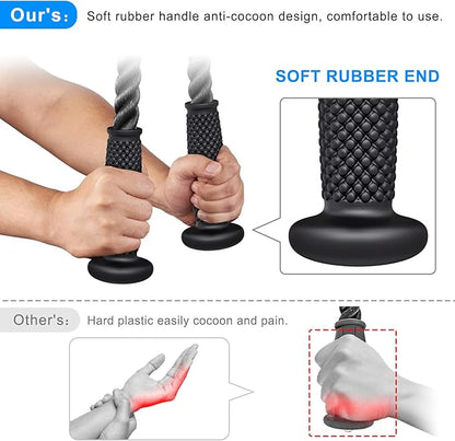 Kipika Tricep Pull Down Attachment, Cable Machine Accessories for Home Gym, Cable Machine Attachments Pulley System Gym, LAT Pull Down Attachment Weight Fitness