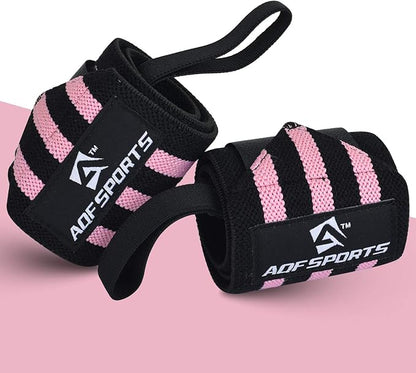 Wrist Wraps for Weightlifting - USPA & IPL Approved 18" Gym Wrist Support with Thumb Loop - Heavy Duty Lifting Wrist Straps for Fitness, Workout, Powerlifting, & Bodybuilding (Pair)