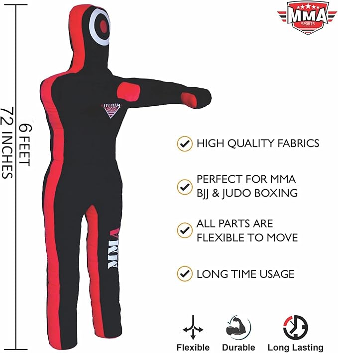 Sports Brazilian JIU Jitsu Grappling Submission Throwing Dummy Punching Heavy Bag Kick Boxing Dummies UNFILLED