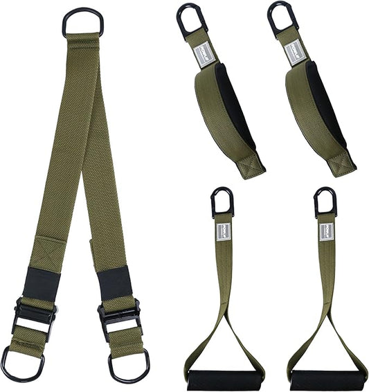 Tricep Rope Cable Attachment, Tricep Pull Down Rope & Exercise Handles, Cable Machine Attachment for Gym (Tricep Rope Set or Single Handle)