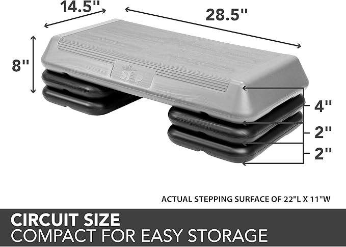 The Step Circuit Size Aerobic Platform