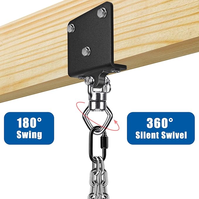 SELEWARE Punching Bag Hanger with Bearings Heavy Bag Beam Mount Hardware 360° Swivel Boxing Bag Hanger I Beam Heavy Bag Hanger Beam Mount Hooks for Hanging Heavy Punching Bag Sandbag 1000 LB Capacity